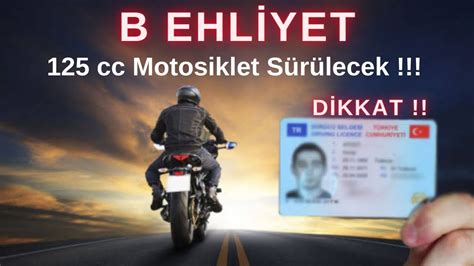 125 cc b ehliyet